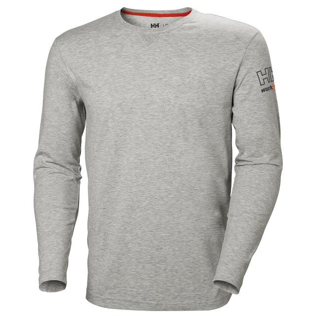 T-SHIRT KENSINGTON LÅNGÄRM GRÅ MEL XL | Beijerbygg Byggmaterial